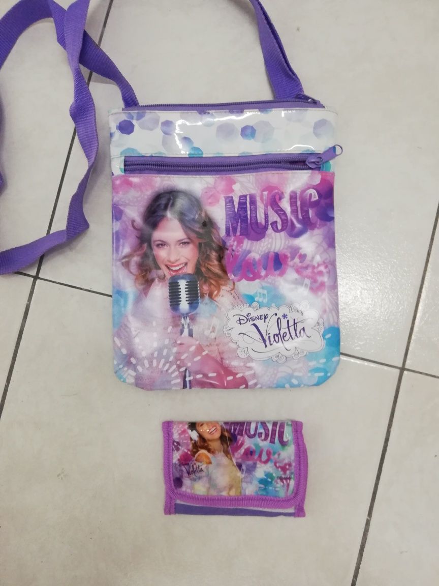 Mala e carteira de menina Violeta