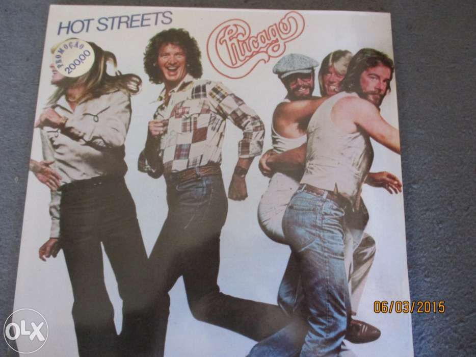 3 Discos de vinil dos chicago - hot street ; chicago xi ; Greatest hit