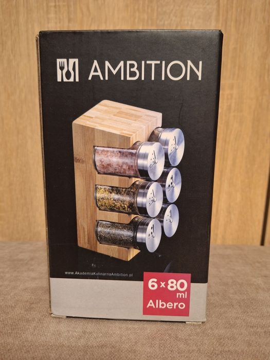 Przyprawnik organizer na przyprawy z pojemnikami AMBITION