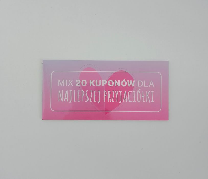 zestaw 20 kuponów dla najlepszej przyjaciółki