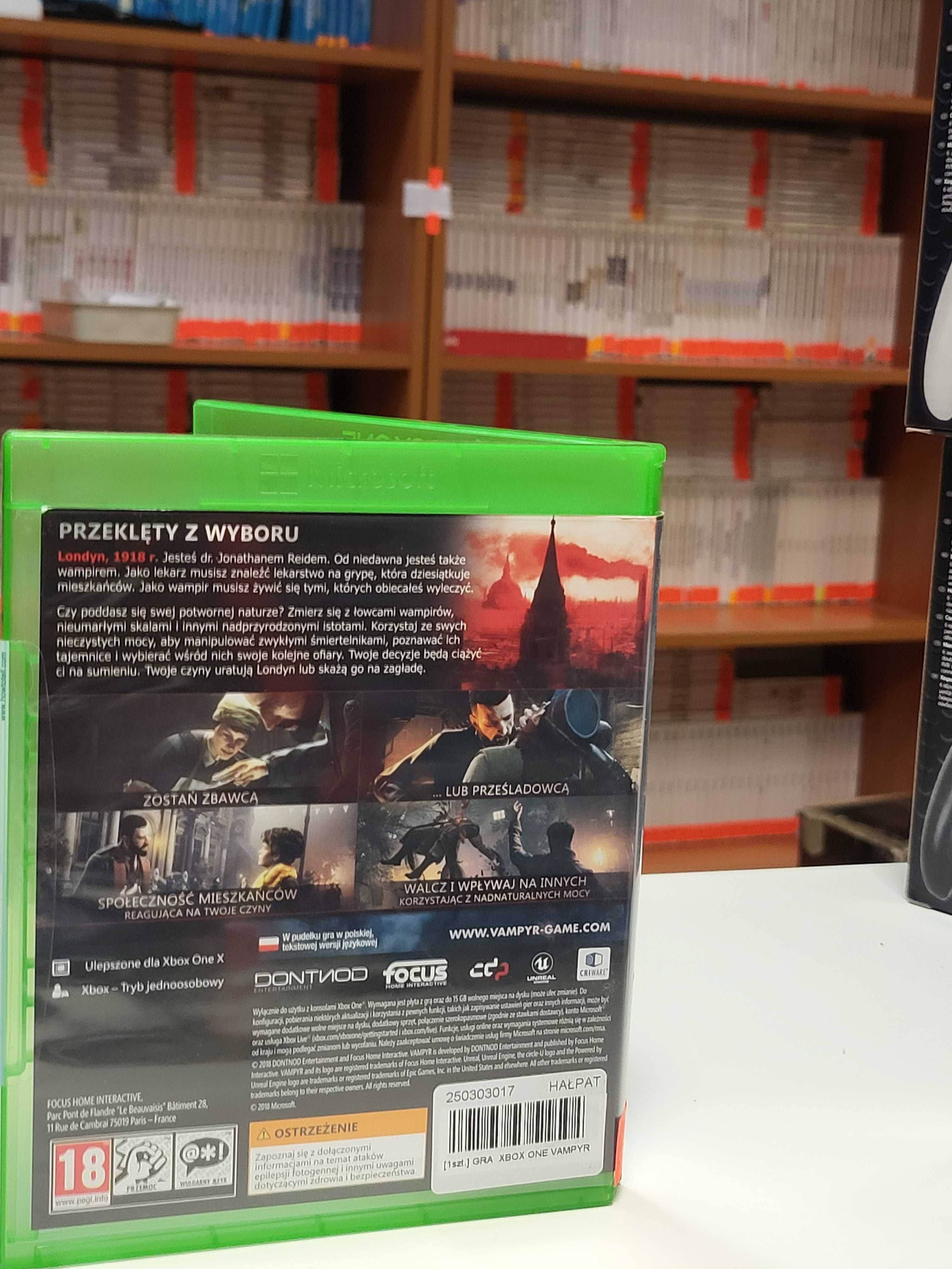 Vampyr Xbox One Microsoft Xbox One Series X PL SklepRetroWWA