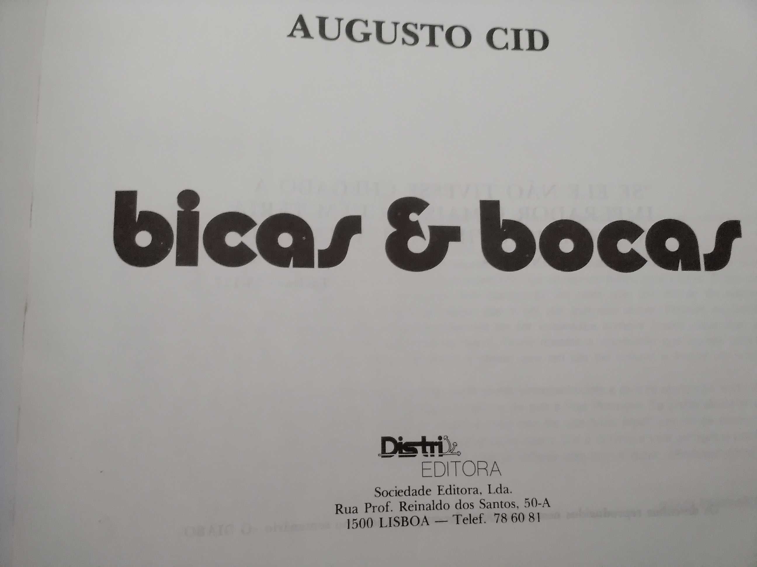 Bicas & Bocas - Caricatura Política - Augusto Cid - 1ª Edição 1982