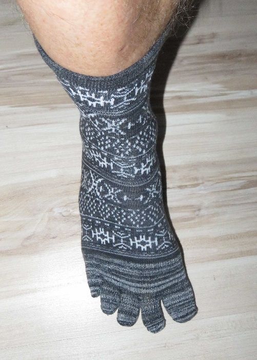pięćpalców Fivefingers skarpety grube duże zielone