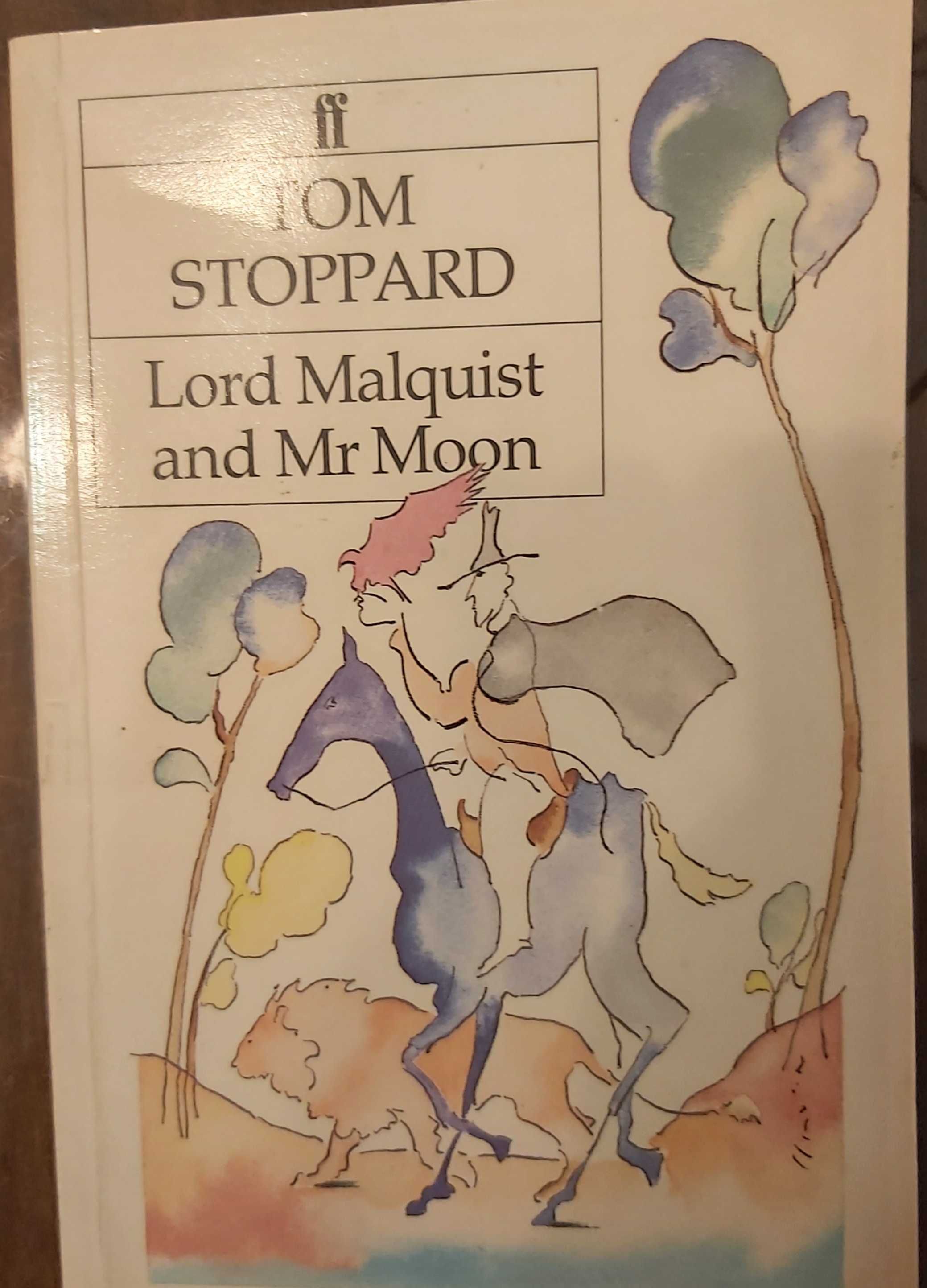 Tom Stoppard Lord Malquist and Mr Moon English oryginal unikat I wydan