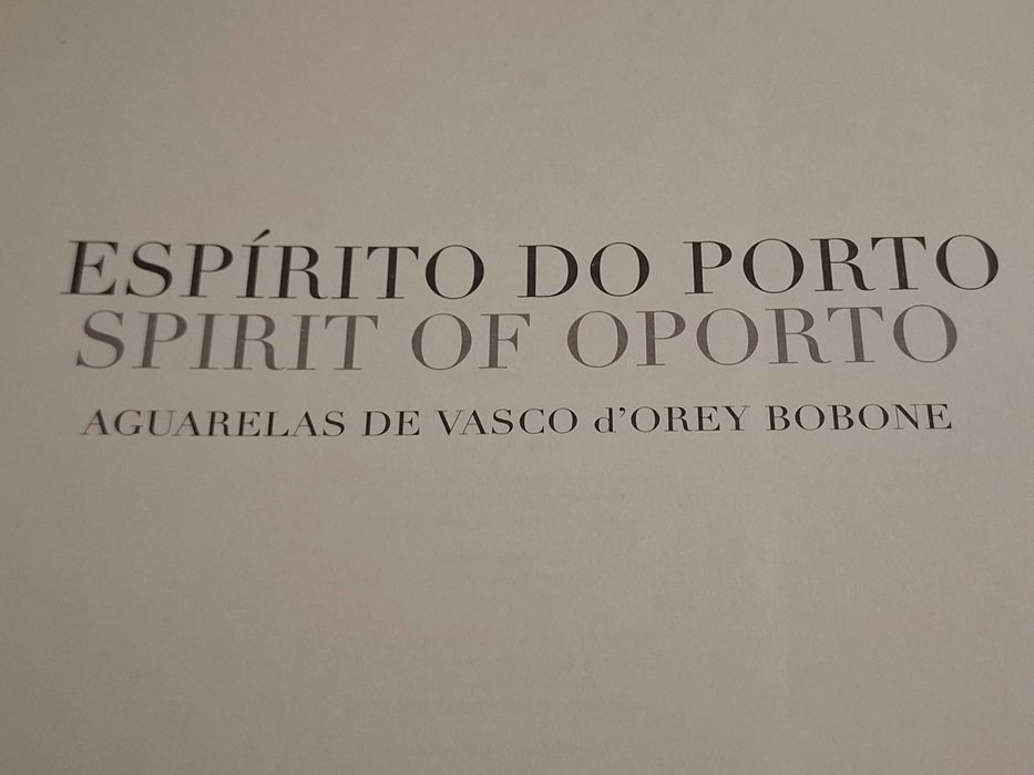 Livro Espirito do Porto Aguarelas
