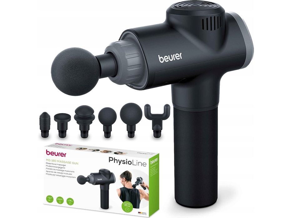 pistolet do masażu beurer mg 180 massage gun kompletny