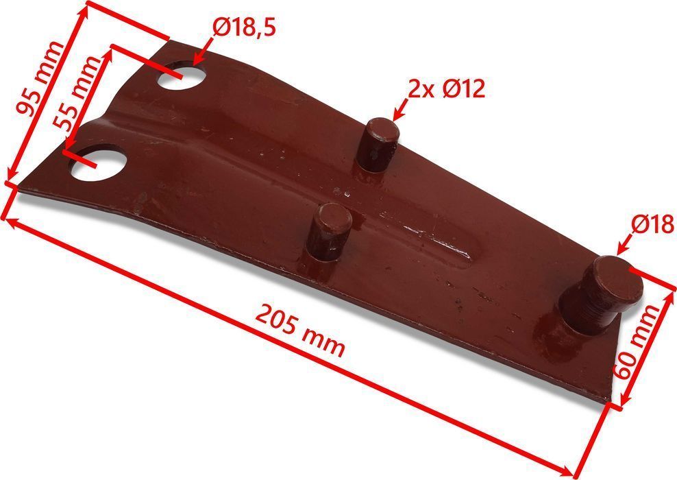 6x TRZYMAK NOŻA KOSIARKI Rotacyjnej POLSKIEJ Z-042 1,65m 1,85m [7990]