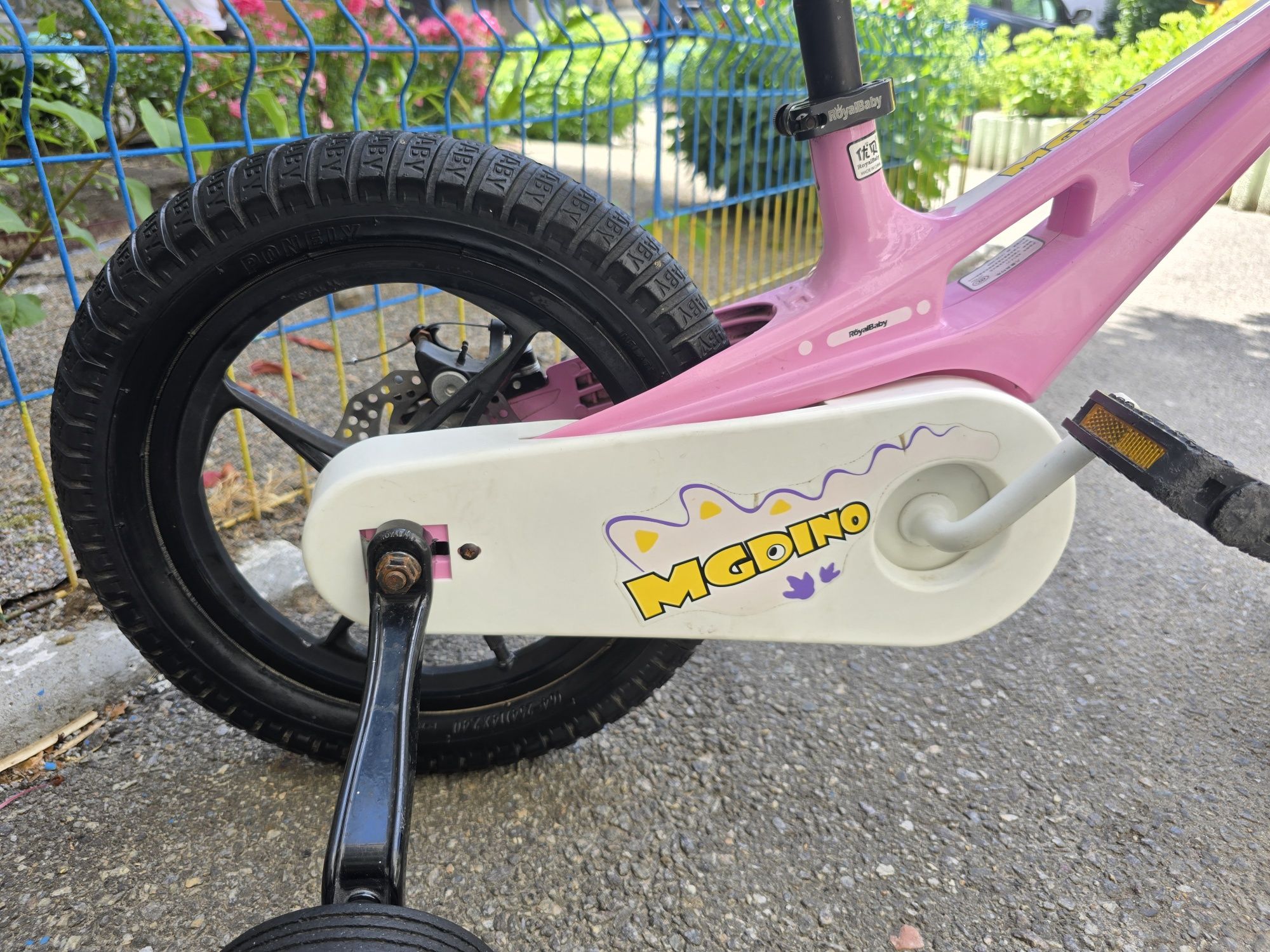 Дитячий велосипед RoyalBaby SPACE SHUTTLE MG Dino 14" рожевий