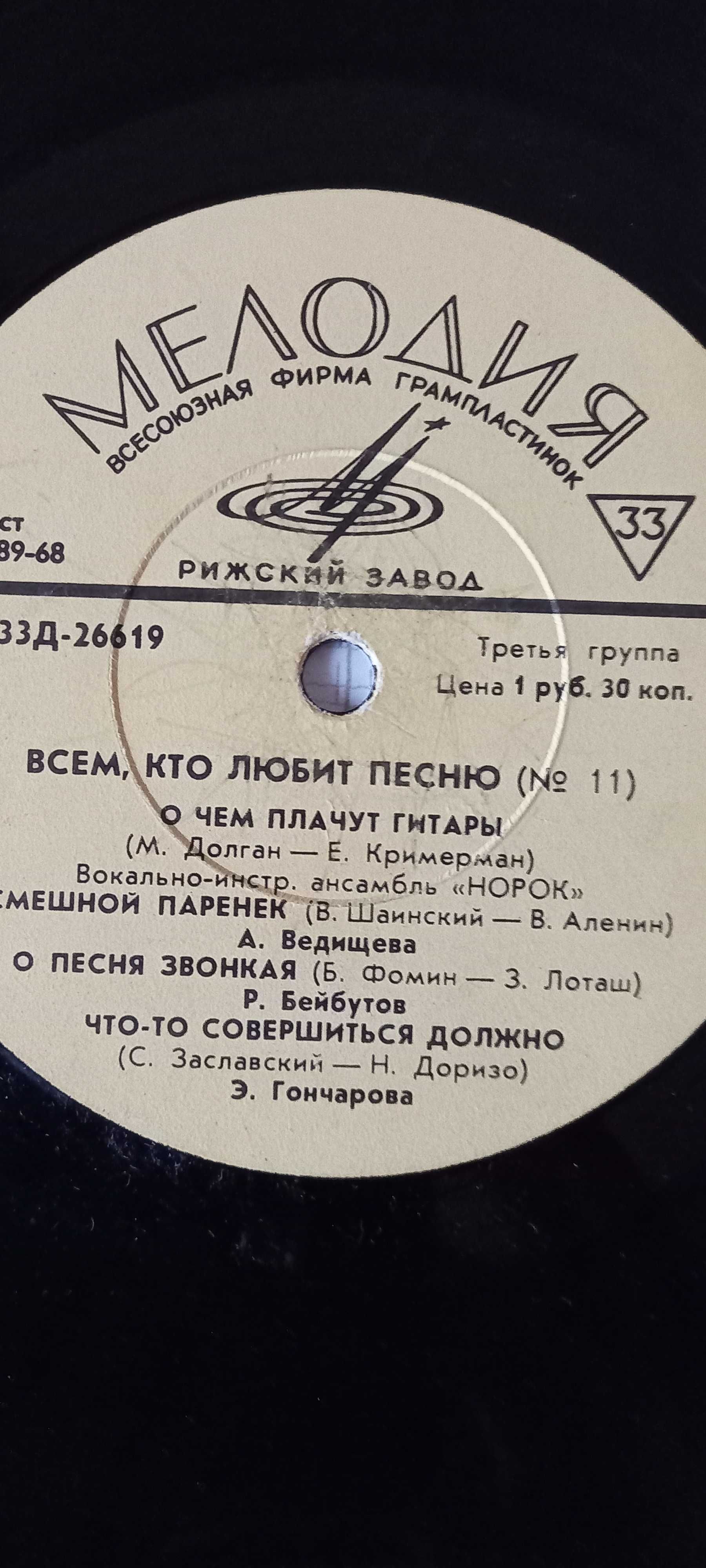 Платівки. Кращі пісні радянської естради