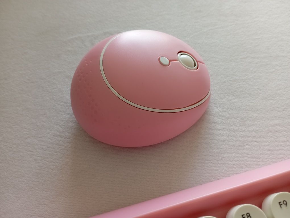 Teclado + rato sem fios (com recetor USB e adaptador)