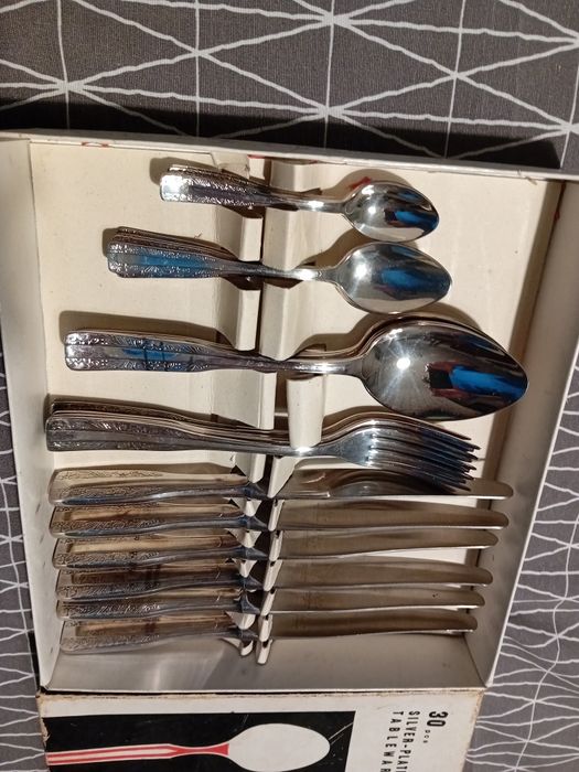 Sztućce posrebrzane