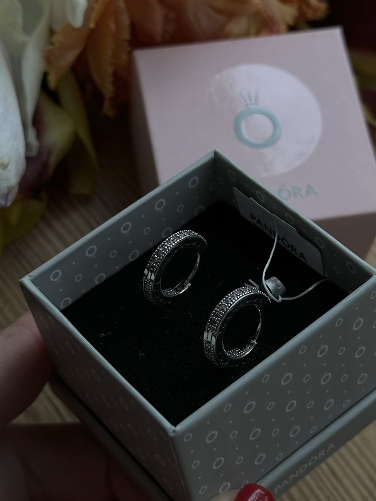 Сережки Pandora серця оригінал