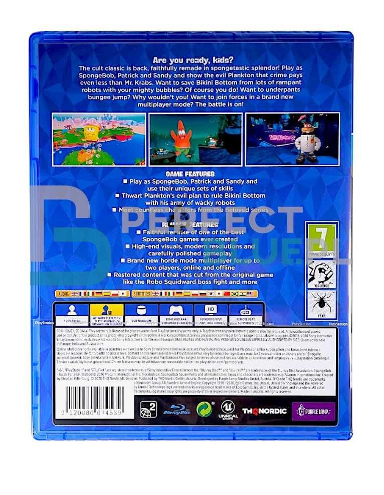 Spongebob SquarePants: Battle For Bikini Bottom – Rehydrated / Gra PS4