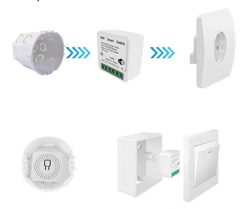 Przełącznik Tuya Smart Switch moduł WiFi 16A, programator czasowy