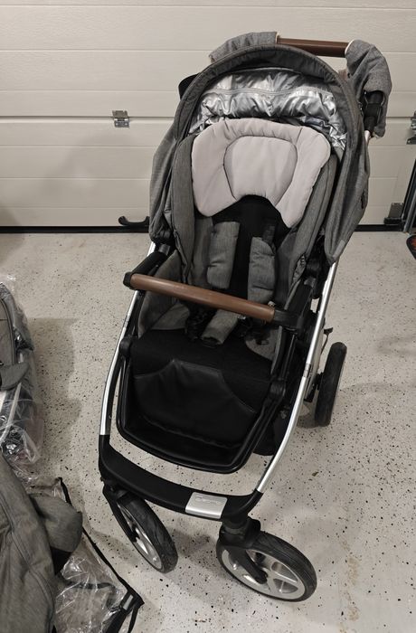 Next Espiro 2w1 bogaty zestaw spacerówka gondola wózek torba mufki