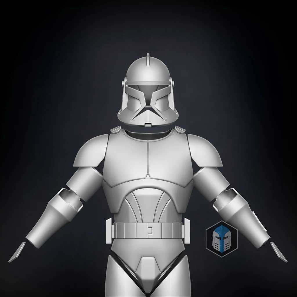Zbroja Clone Trooper Phase 1 Animated - Gwiezdne Wojny, Legion 501st