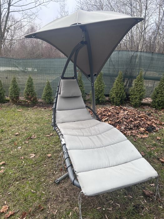 Huśtawka bujak leżak forel ogrodowy kolor szary
