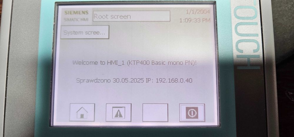 Panel Siemens Simatic KTP400 Basic mono PN 6AV6647-0AA11-3AX0