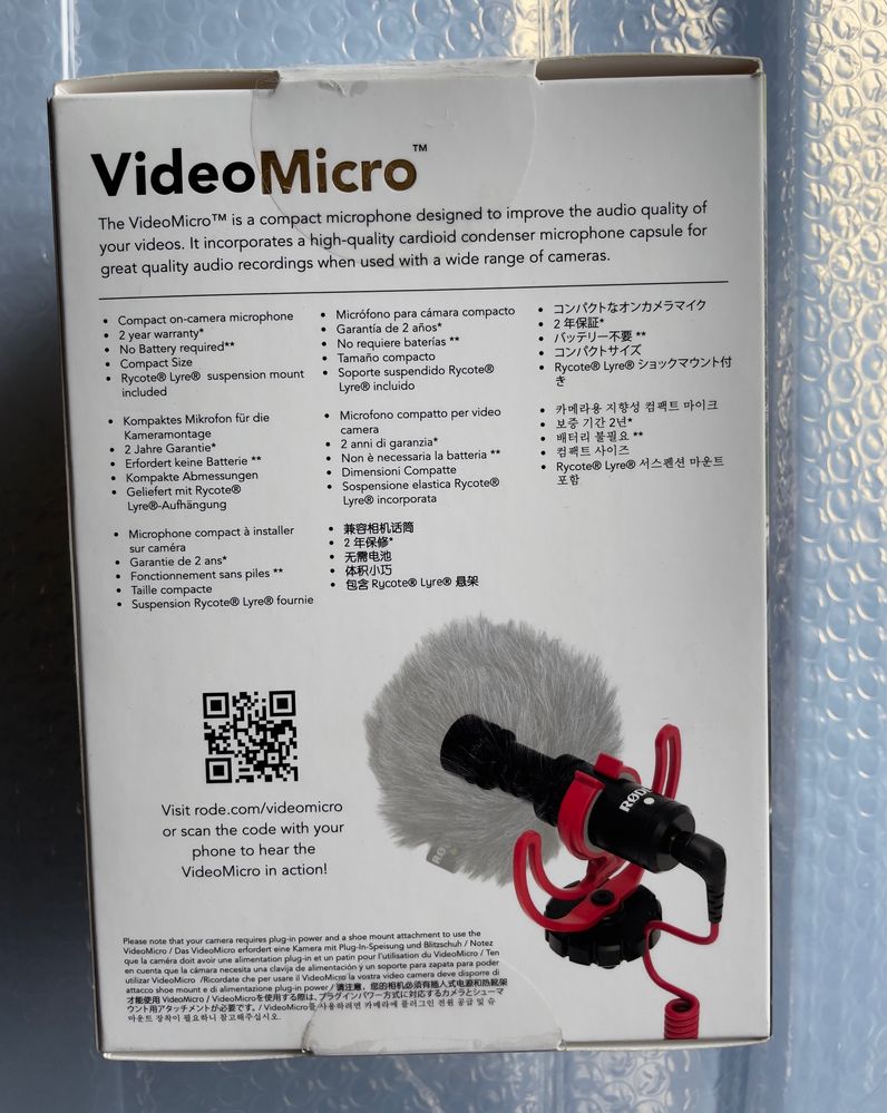 Microfone RODE MicroVideo