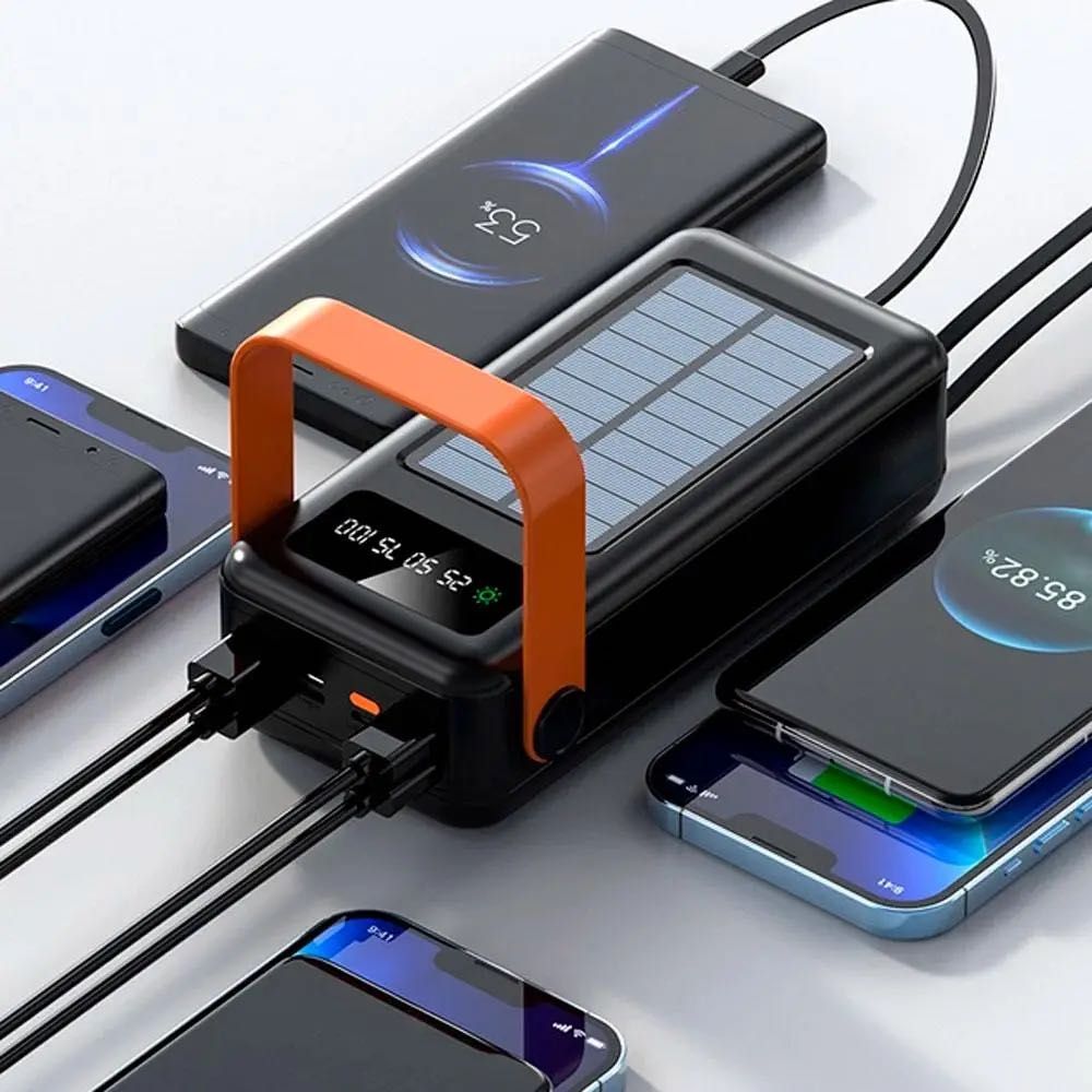 Повербанк 80000 mAh, на сонячній батареї, 4хUSB, ProTech / Power Bank