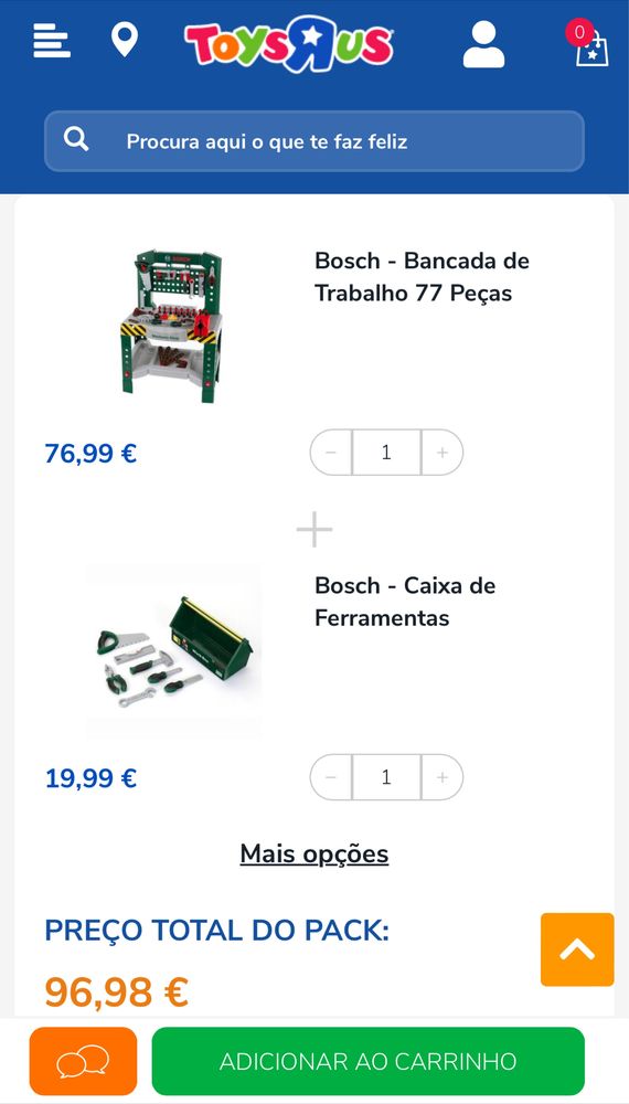 Bosch - Bancada de Trabalho 77 Peças + caixa de ferramentas Bosch