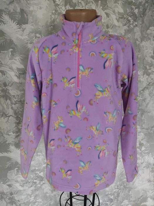 Флісова кофта в єдинорогах 8-10 р