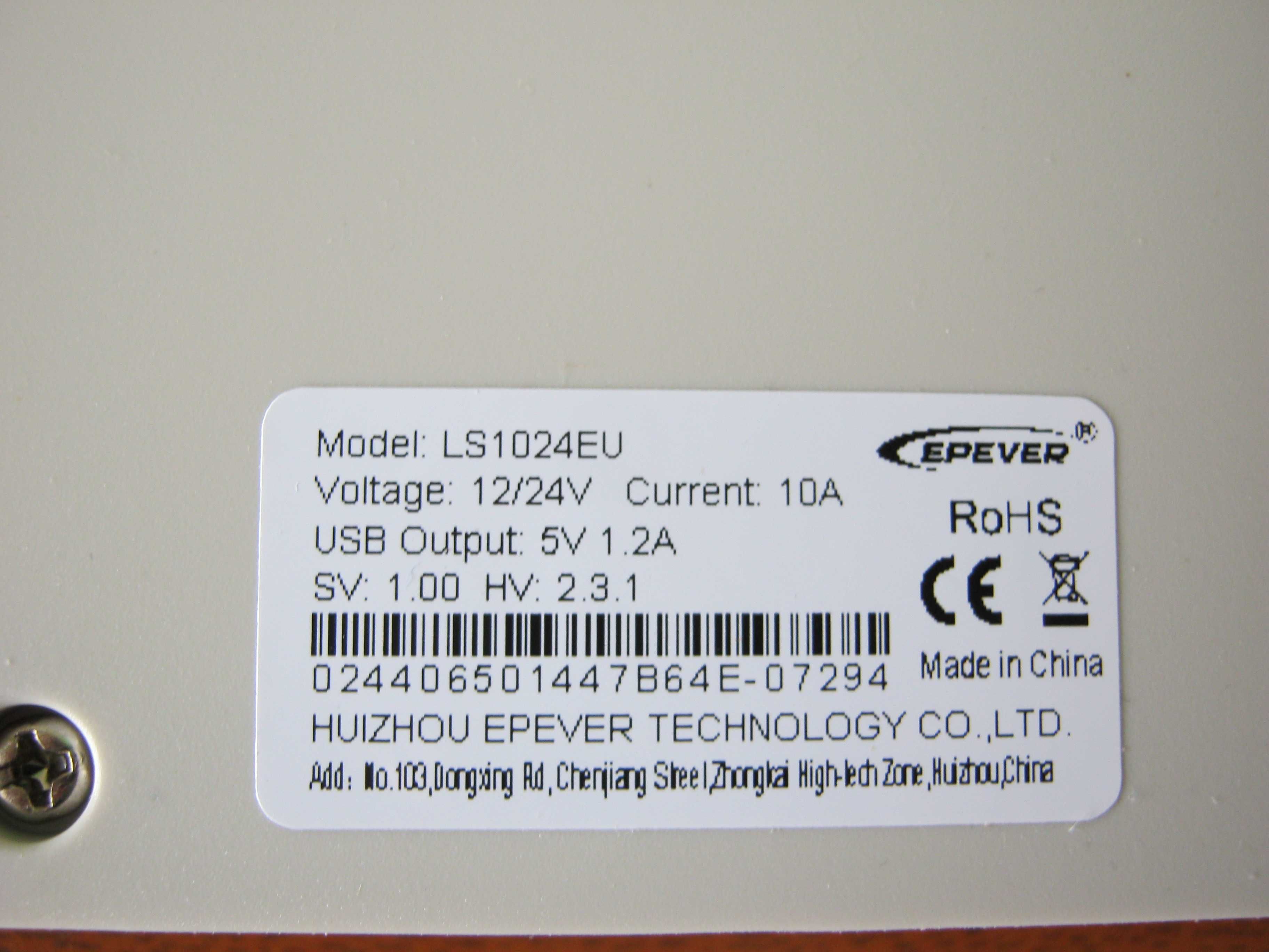 Kontroler ładowania PV typ LS1024EU
