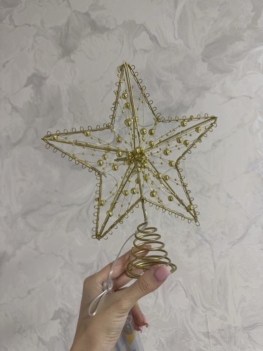 Верхівка на ялинку зірка, з підсвідкою
