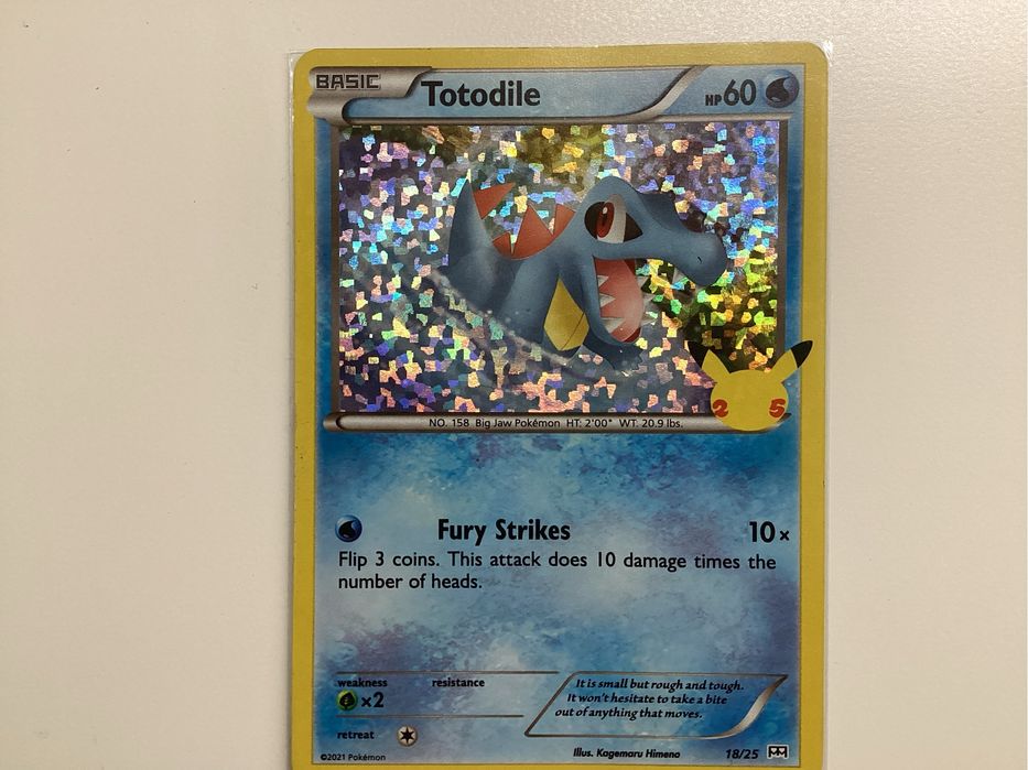 Totodile Mcdonald’s 2021 Holofoil
