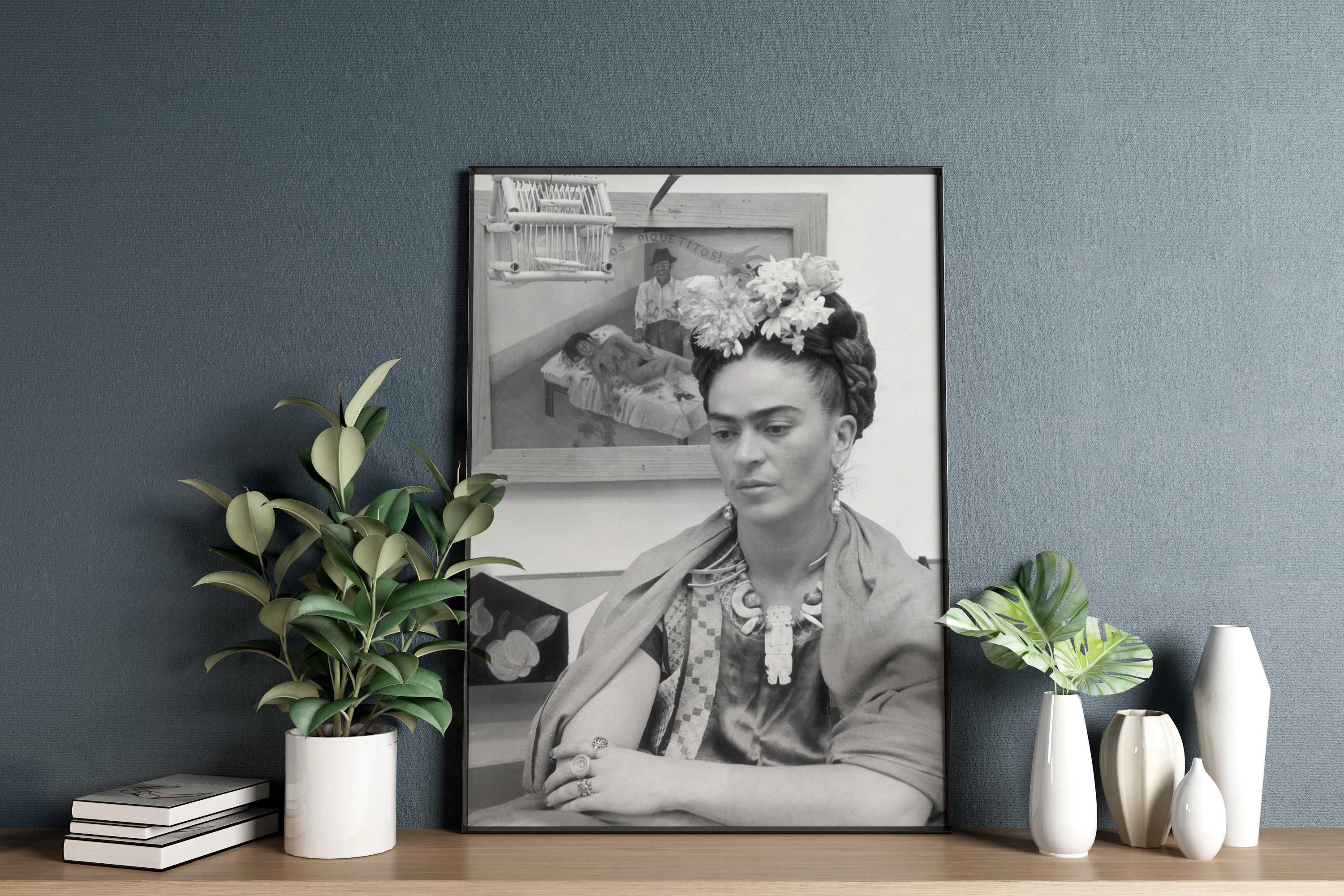 Plakat A3 piękny portret Frida Kahlo