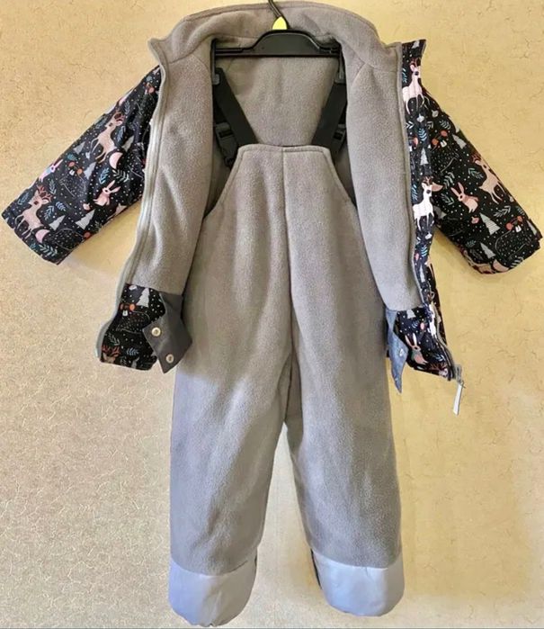 Зимова куртка-парка та напівкомбінезон Чарівний ліс, розмір 104-110 см