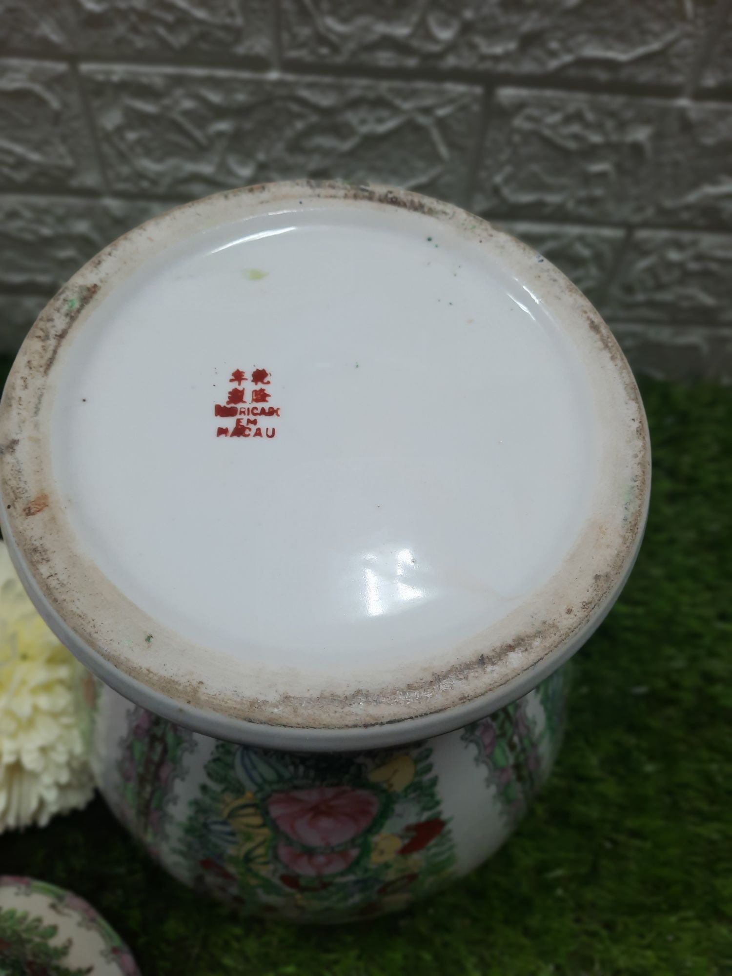 Lindíssimo pote de porcelana chinesa - Macau