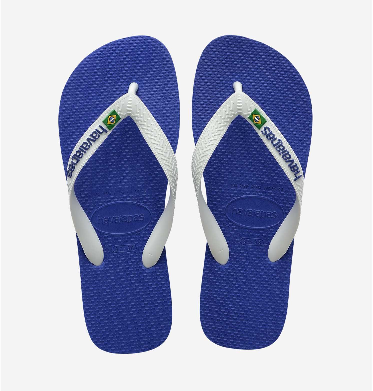Chinelos Havaianas Azul e Branco