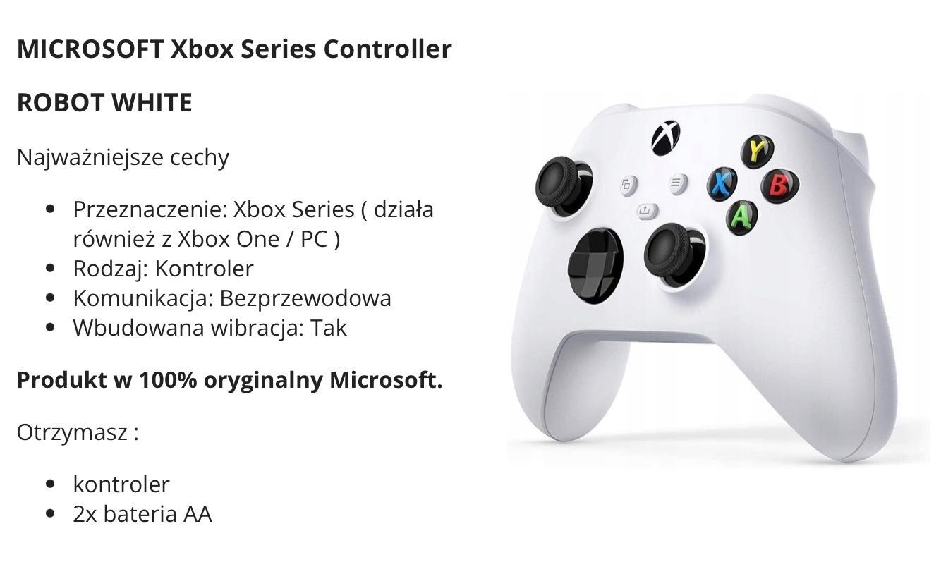 Xbox one s 1T biały - pełen zestaw