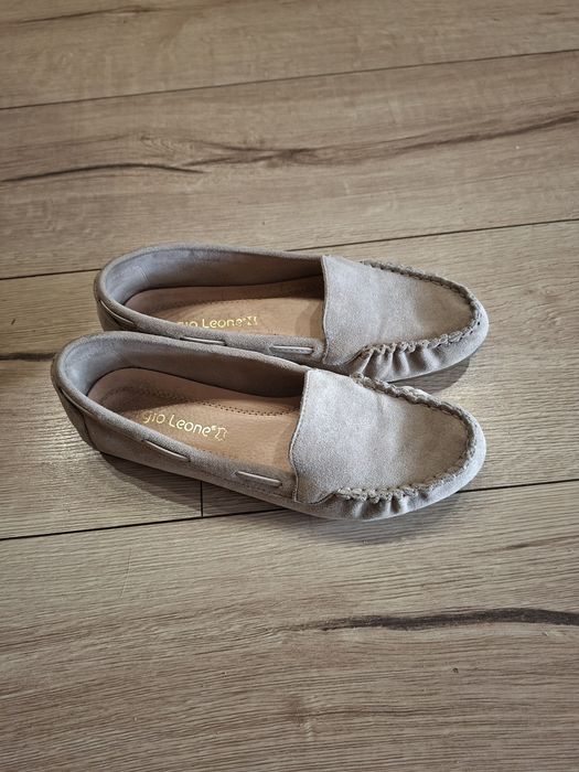 Mokasynki buty zamsz