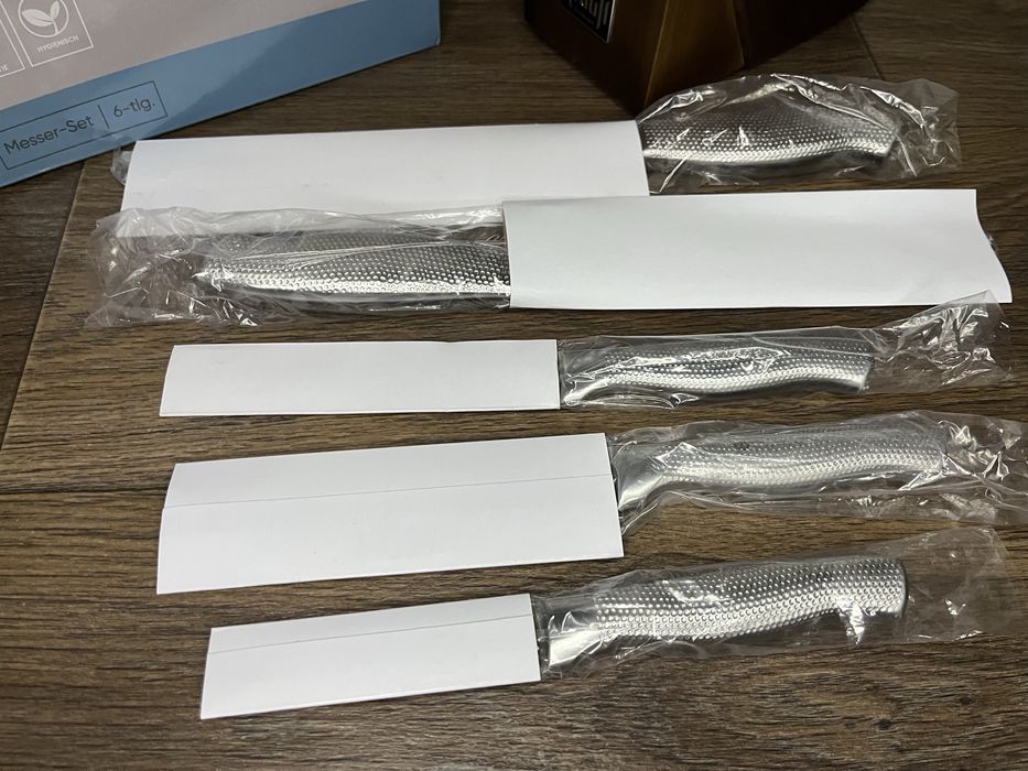 Набір ножів KRAUFF Solvar 5-ти предметів з підставкою • Доставка OLX