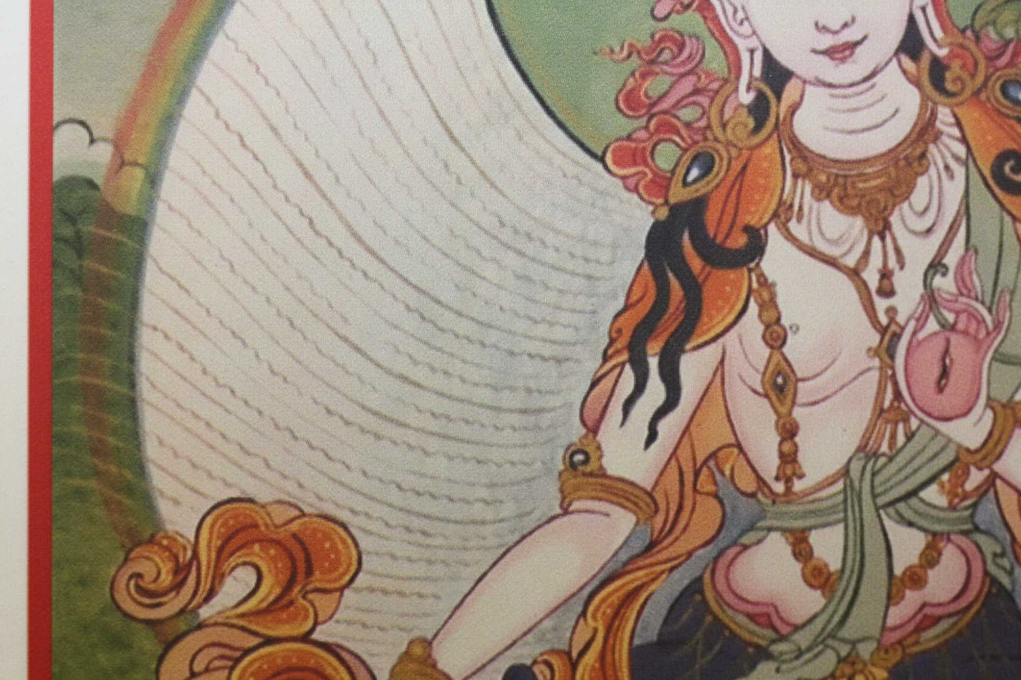 Буддійська тангка Біла Тара
Надруковано на натуральному полотні