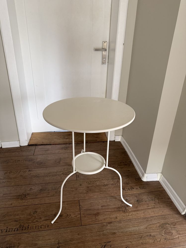Stolik Ikea okragły metalowy
