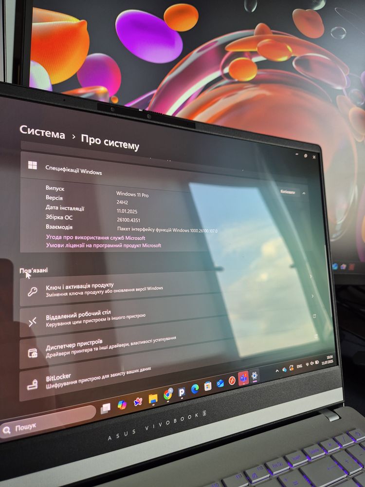 Продам ноутбук ASUS VIVOBOOK 15 OLED на гарантии!