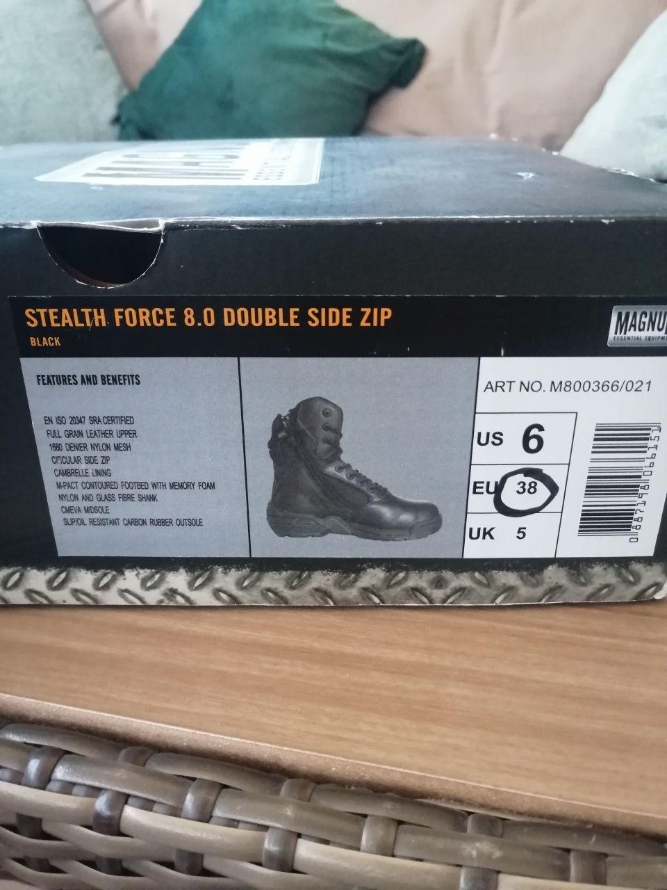 Botas Magnum Stealth Force 8.0 Double Side Zip