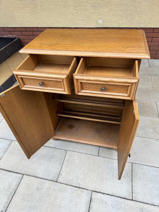 szafka na buty kolor dąb rustykalny płytka wąska przedpokój komoda