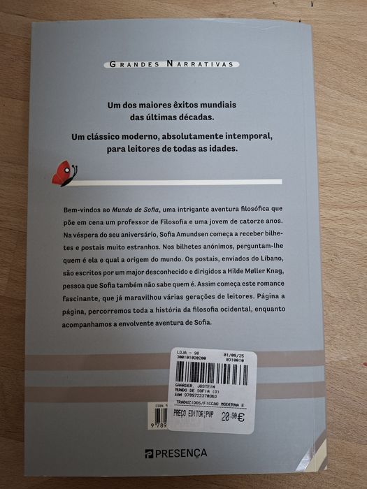 Livro O Mundo de Sofia