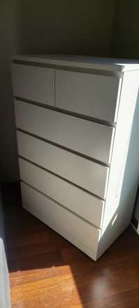Komoda Ikea Malm, 6 szuflad, używana