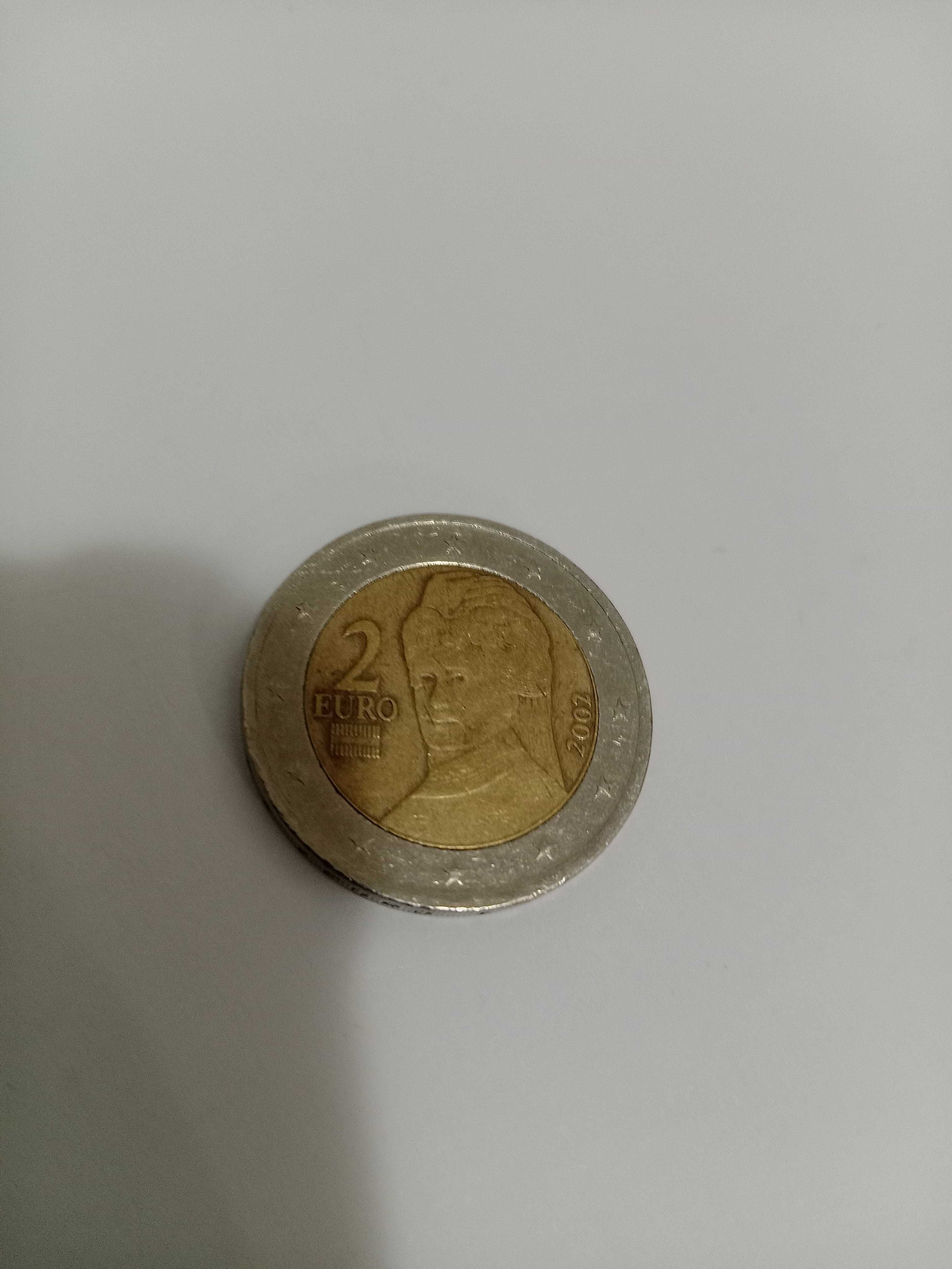 Moedas raras de 2 e 1 euro