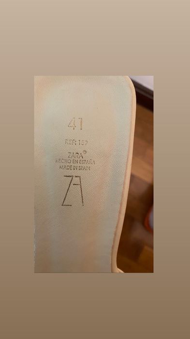 Sandália/ Chinela em pele 41 cor creme