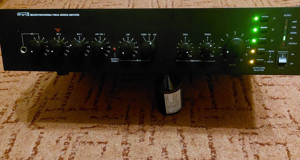 Підсилювач трансляційний APart ma 200 4 зонний