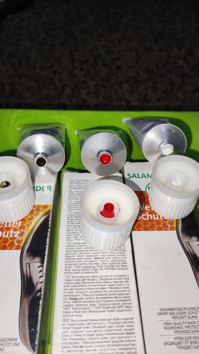 Крем для обуви Salamander тёмно-коричневый, красный