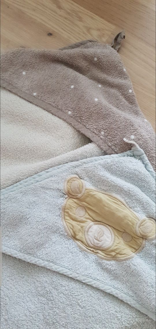 2 x ręcznik z kapturkiem niemowlęcy