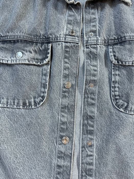 Kurtka jeansowa denim dżins szary Zara