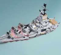 Конструктор військовий корабель 502д+коробка военный корабль Lego Лего